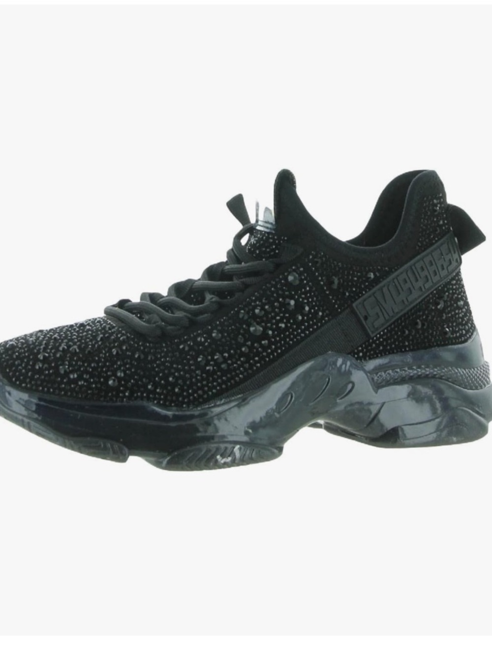 Steve Madden Black Embellished Maxima Chunky Sneaker